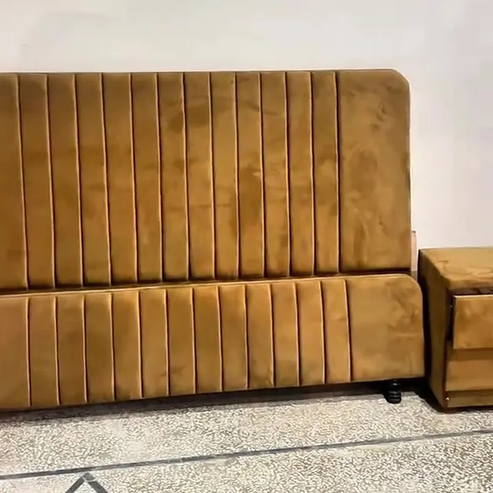 Channel-tufted bed at Arshad Furniture House