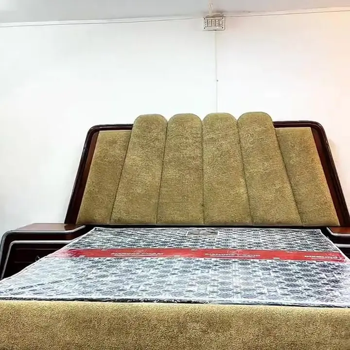 Fluted headboard bed at Arshad Furniture House
