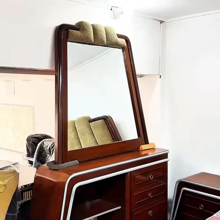 Dressing table with tufted crown at Arshad Furniture House