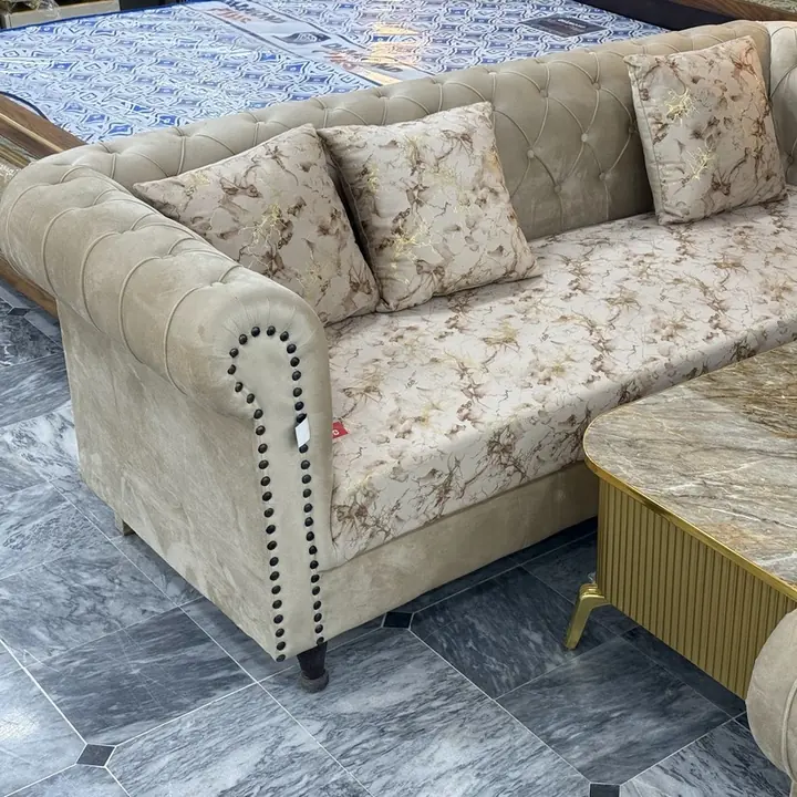 Tufted sofa set at Arshad Furniture House